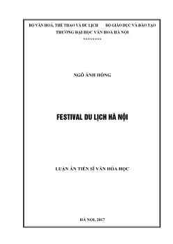 Luận án Festival du lịch Hà Nội