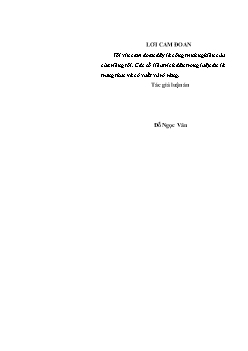 Luận án Quản lý hoạt động bồi dưỡng năng lực cho cán bộ quản lý giáo dục ở các trường TCTT, thành phố Hà Nội đáp ứng yêu cầu đổi mới giáo dục