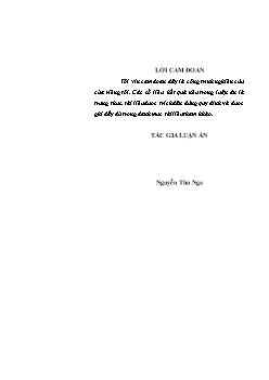 Luận án Rèn luyện kỹ năng dạy học cho sinh viên đại học sư phạm ngành giáo dục thể chất