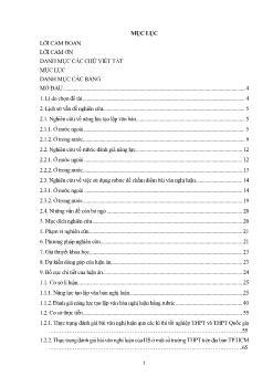 Luận án Thiết kế và sử dụng rubric trong đánh giá năng lực tạo lập văn bản nghị luận của học sinh trung học phổ thông