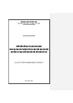 Luận án Thiết kế và sử dụng tài liệu theo môđun trong dạy học môn phương pháp dạy học toán cho sinh viên cao đẳng sư phạm nước Cộng hòa dân chủ nhân dân Lào