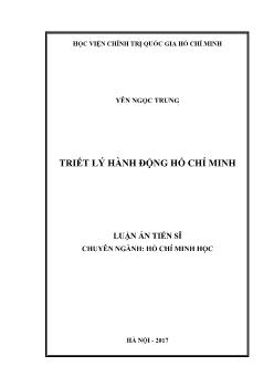 Luận án Triết lý hành động Hồ Chí Minh