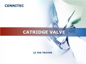 Truyền động thủy lực và khí nén - Catridge valve