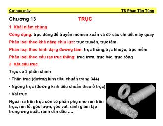 Cơ học máy - Chương 13: Trục