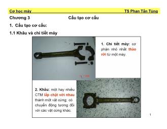 Cơ học máy - Chương 3: Cấu tạo cơ cấu