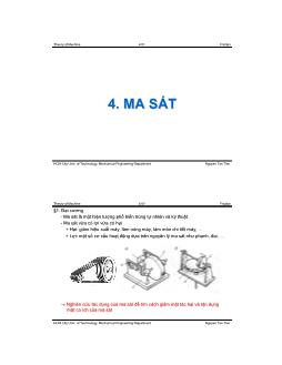 Cơ học máy - Ma sát