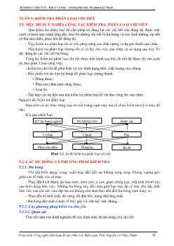 Cơ khí Ô tô - Tuần 5: Kiểm tra phân loại chi tiết