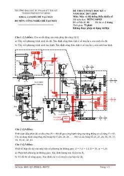 Đề thi cuối kỳ học kỳ 1 - Môn: Máy và Hệ thống Điều khiển số - Đề 1