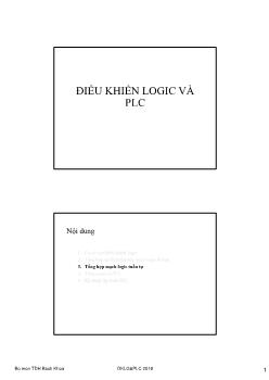 Điều khiển logic và PLC - Tổng hợp mạch Logc tuần tự