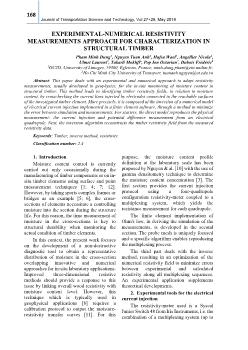 Experimental-Numerical resistivity measurements approach for characterization in structural timber