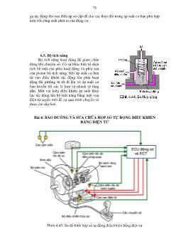 Giáo trình Bảo dưỡng và sửa chữa hệ thống truyền lực - Bài 4: Bảo dưỡng và sửa chữa hộp số tự động điều khiển bằng điện tử