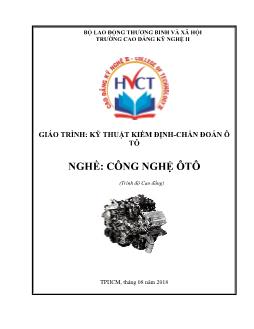 Giáo trình Kỹ thuật kiểm định - Chẩn đoán ô tô