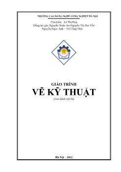 Giáo trình môn Vẽ kỹ thuật