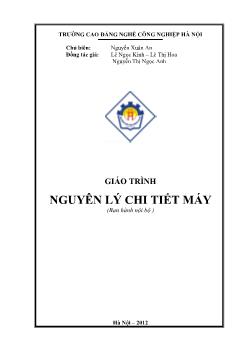 Giáo trình Nguyên lý chi tiết máy