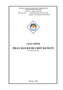 Giáo trình Phay bào rãnh chốt đuôi én