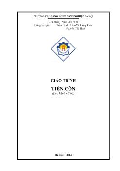 Giáo trình Tiện côn