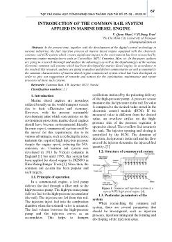 Introduction of the common rail system applied in marine diesel engine