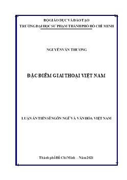 Luận án Đặc điểm giai thoại Việt Nam