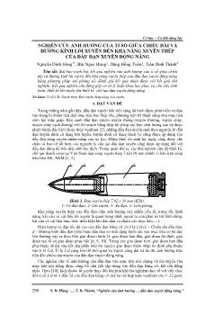Nghiên cứu ảnh hưởng của tỉ số giữa chiều dài và đường kính lõi xuyên đến khả năng xuyên thép của đầu đạn xuyên động năng