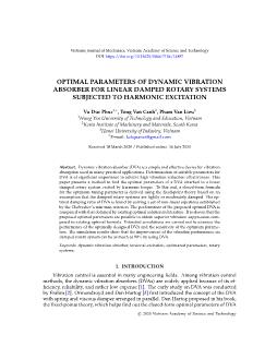 Optimal parameters of dynamic vibration absorber for linear damped rotary systems subjected to harmonic excitation