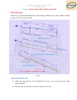 Bài giảng Cơ học lưu chất - Chương 5: Dòng chảy đều trong kênh hở - Lê Văn Dực
