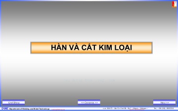 Bài giảng Cơ khí đại cương - Chương VI: Hàn và cắt kim loại - Phan Huy Lê