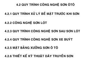 Bài giảng Công nghệ ô tô - Chương 4: QTCN sơn (Phần 2)