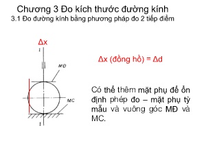 Bài giảng Kỹ thuật đo lường kiểm tra trong chế tạo cơ khí - Phần II, Chương 3: Đo kích thước đường kính