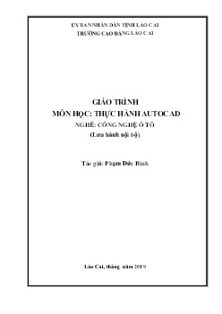 Bài giảng Thực hành autocad (Lưu hành nội bộ)