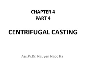 Centrifugal casting - Nguyen Ngoc Ha