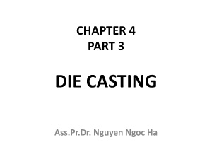 Die casting - Nguyen Ngoc Ha