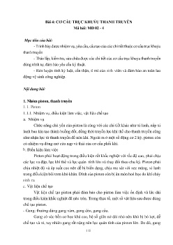 Giáo trình Bảo dưỡng và sửa chữa động cơ (Trình độ Sơ cấp) (Phần 2)