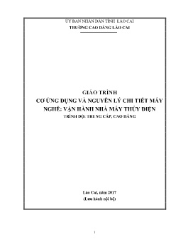 Giáo trình Cơ ứng dụng và nguyên lý chi tiết máy (Trình độ Trung cấp, Cao đẳng)