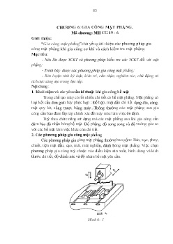 Giáo trình Công nghệ chế tạo máy (Trình độ Cao đẳng nghề) (Phần 2)