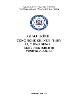 Giáo trình Công nghệ khí nén – thủy lực ứng dụng