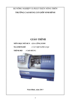 Giáo trình Gia công EDM (Trình độ Cao đẳng)