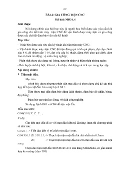 Giáo trình Gia công trên máy CNC (Phần 2)