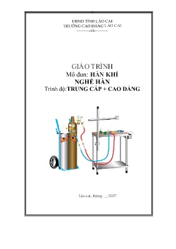 Giáo trình Hàn khí (Trình độ Cao đẳng, Trung cấp)