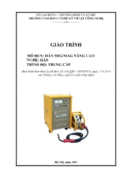 Giáo trình Hàn MIG/MAG nâng cao (Trình độ Trung cấp)