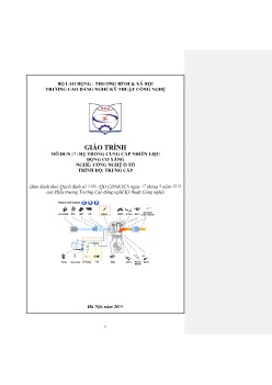 Giáo trình Hệ thống cung cấp nhiên liệu động cơ xăng (Trình độ Trung cấp)