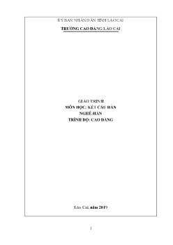 Giáo trình Kết cấu hàn (Trình độ Cao đẳng)