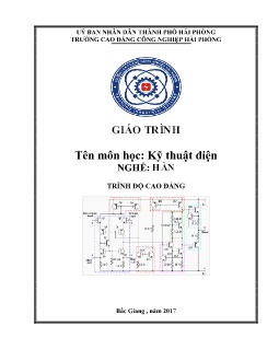 Giáo trình Kỹ thuật điện (Trình độ Cao đẳng)