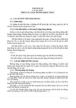 Giáo trình Kỹ thuật lái xe ô tô (Dùng cho các lớp đào tạo lái xe ô tô) (Phần 2)