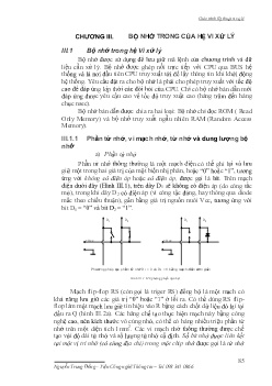 Giáo trình Kỹ thuật vi xử lý (Phần 2)