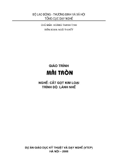 Giáo trình Mài tròn (Trình độ Lành nghề)