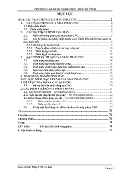 Giáo Trình Phay CNC cơ bản