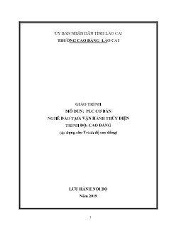 Giáo trình PLC cơ bản (Trình độ Cao đẳng)