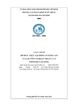 Giáo trình Thực tập động cơ nâng cao (Trình độ Cao đẳng)