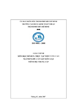 Giáo trình Thực tập tiện nâng cao