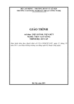 Giáo trình Tiện rãnh, tiện đứt (Trình độ Sơ cấp)